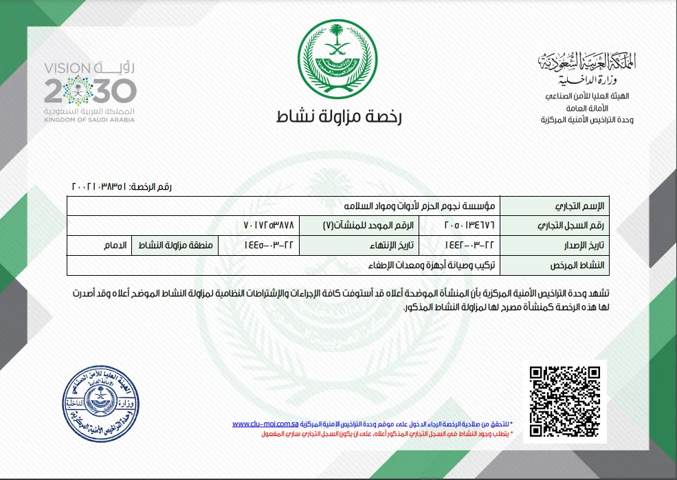 انظمة اطفاء الحريق